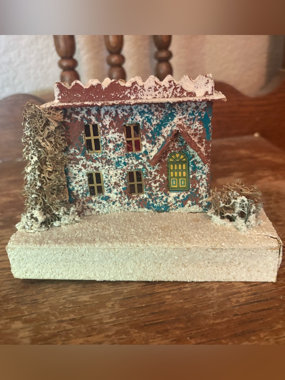 Vintage Cardboard Japan Putz Christmas Village House